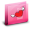 Folder Winged Heart Pink Icon 32x32 png